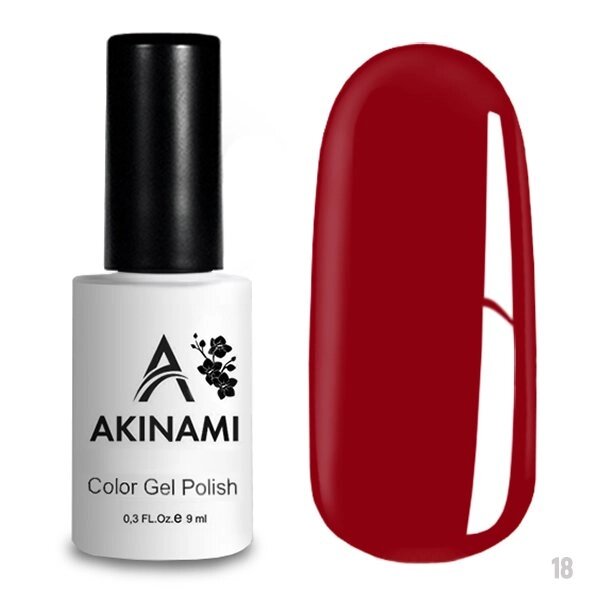 Гель-лак Akinami 9мл №18 Red от компании Интернет-магазин BeautyShops - фото 1