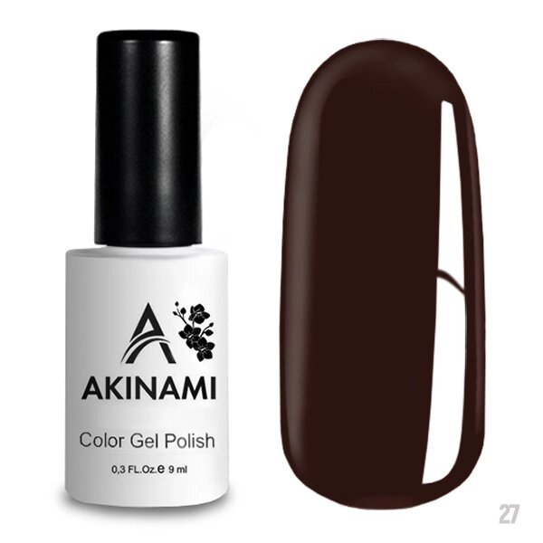 Гель-лак Akinami 9мл №27 Chocolate от компании Интернет-магазин BeautyShops - фото 1