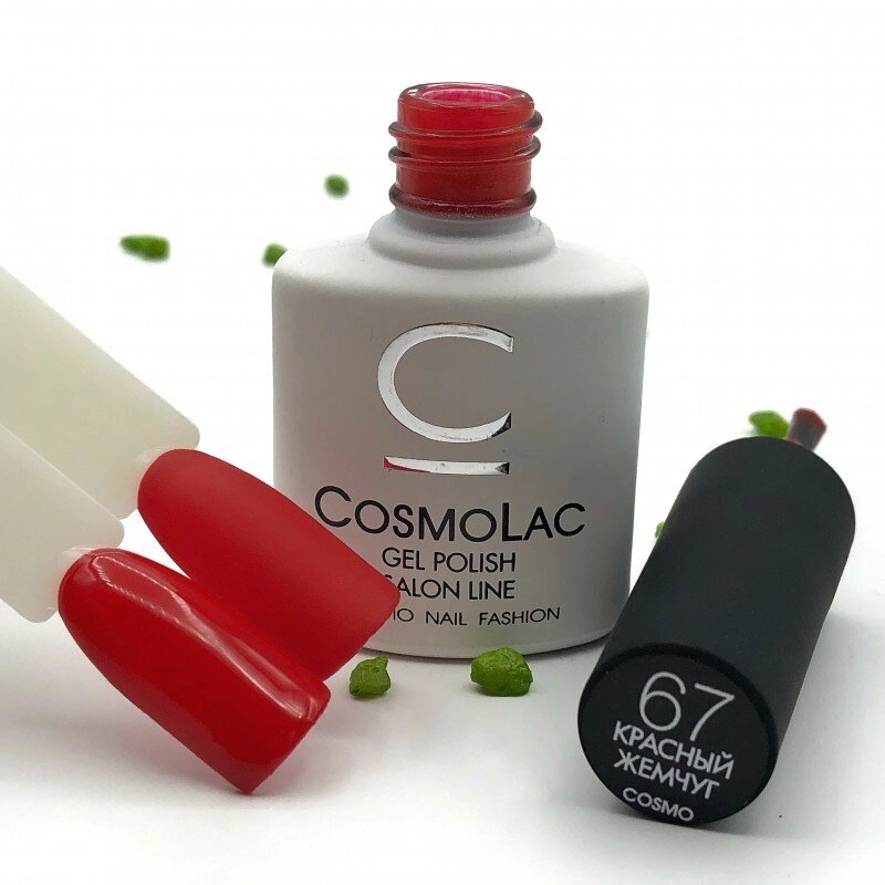 Гель-лак CosmoLac 7,5мл №67 Красный жемчуг от компании Интернет-магазин BeautyShops - фото 1
