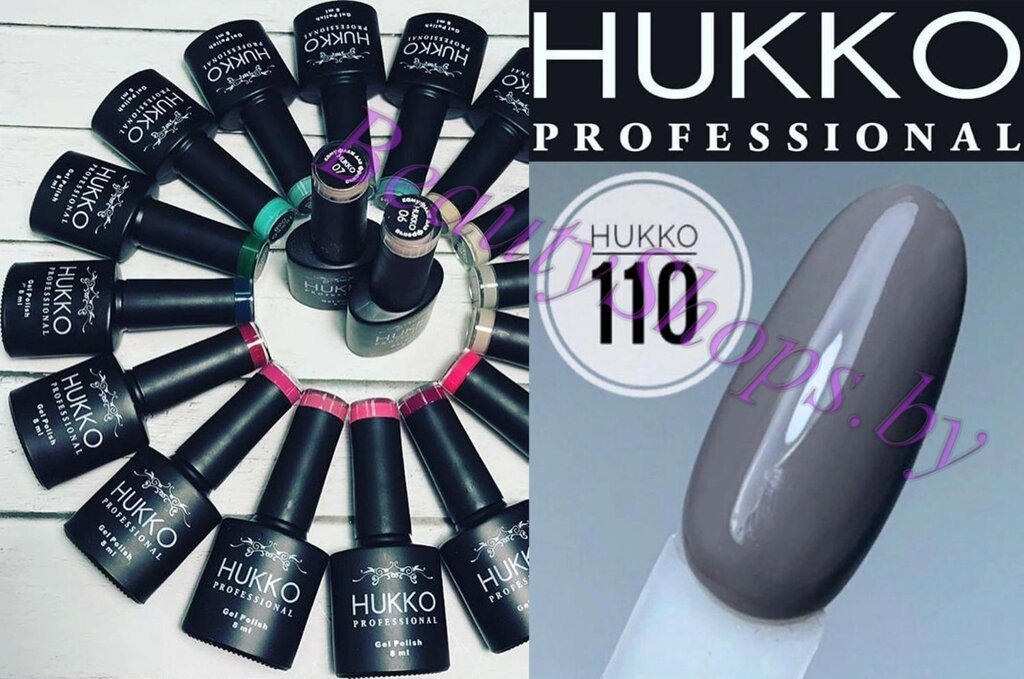 Гель-лак Hukko 8мл №110 серый от компании Интернет-магазин BeautyShops - фото 1