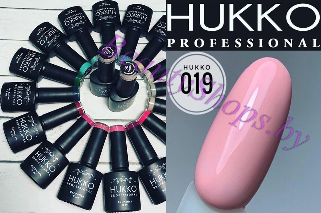Гель-лак Hukko 8мл №19 розовый от компании Интернет-магазин BeautyShops - фото 1