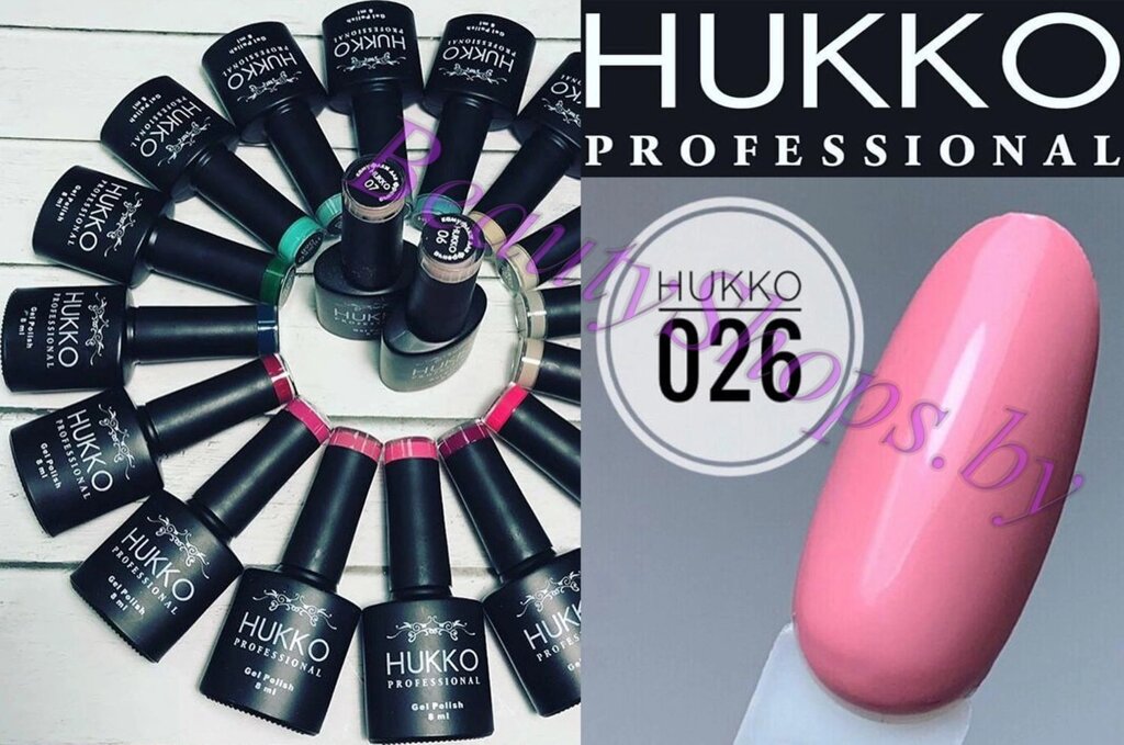Гель-лак Hukko 8мл №26 розовый от компании Интернет-магазин BeautyShops - фото 1
