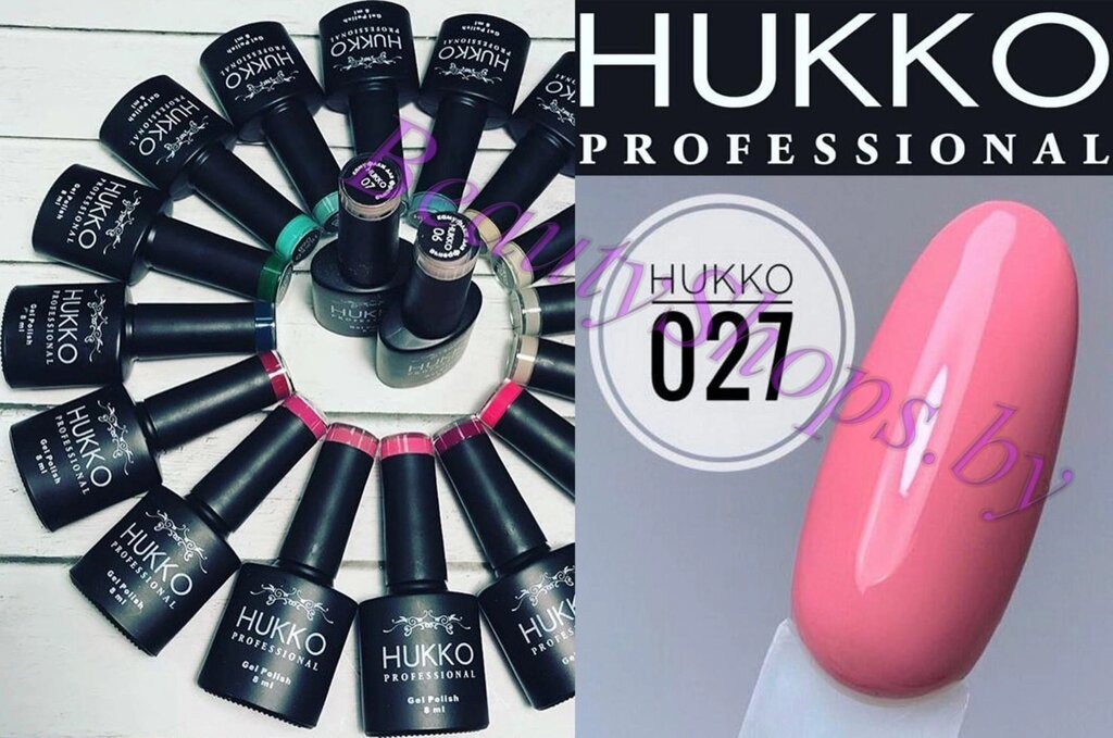 Гель-лак Hukko 8мл №27 розовый от компании Интернет-магазин BeautyShops - фото 1