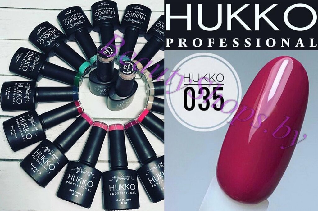 Гель-лак Hukko 8мл №35 бордовый от компании Интернет-магазин BeautyShops - фото 1