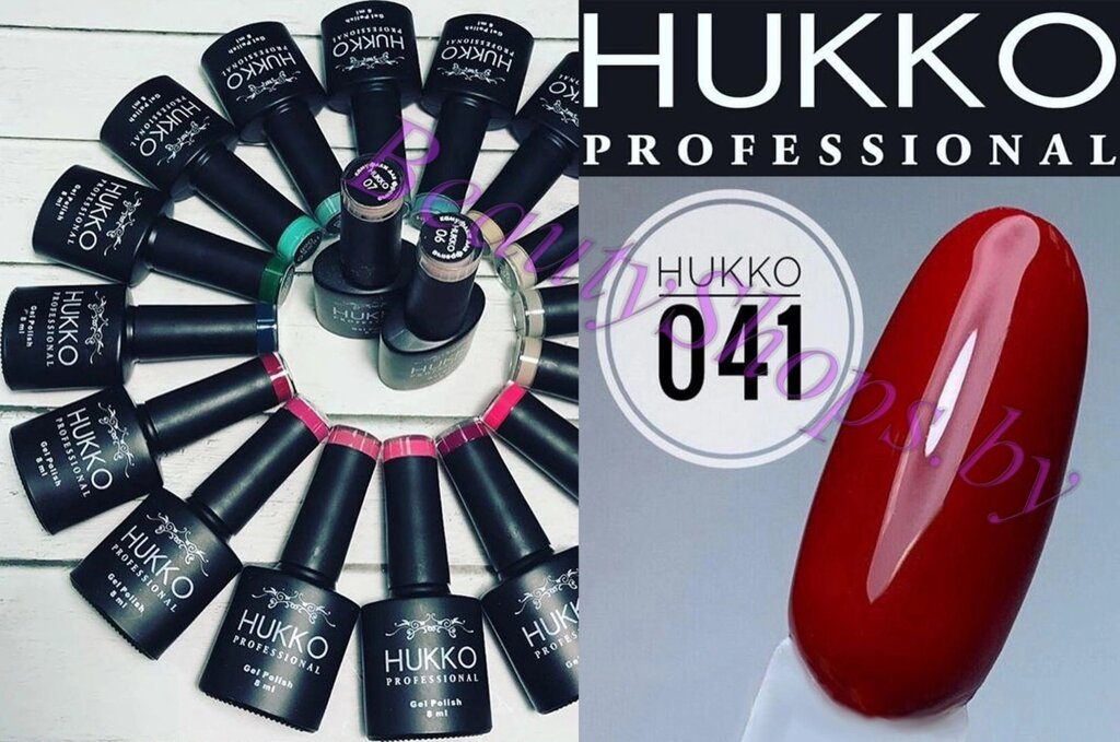 Гель-лак Hukko 8мл №41 вишневый от компании Интернет-магазин BeautyShops - фото 1