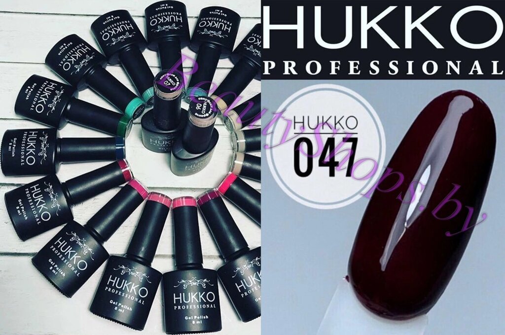 Гель-лак Hukko 8мл №47 вишневый от компании Интернет-магазин BeautyShops - фото 1