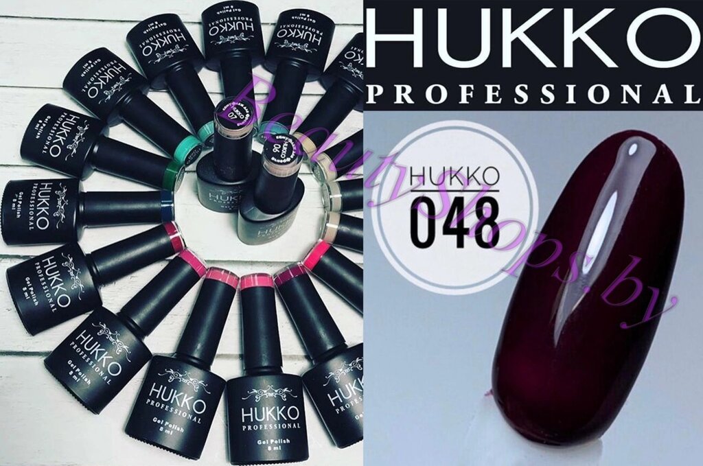 Гель-лак Hukko 8мл №48 вишневый от компании Интернет-магазин BeautyShops - фото 1