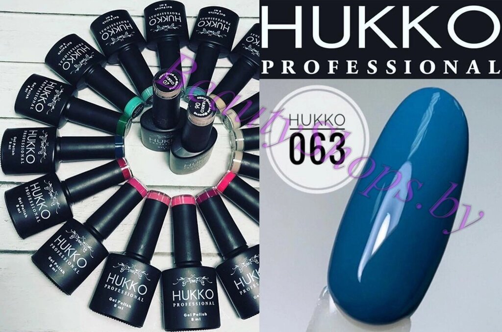 Гель-лак Hukko 8мл №63 синий от компании Интернет-магазин BeautyShops - фото 1