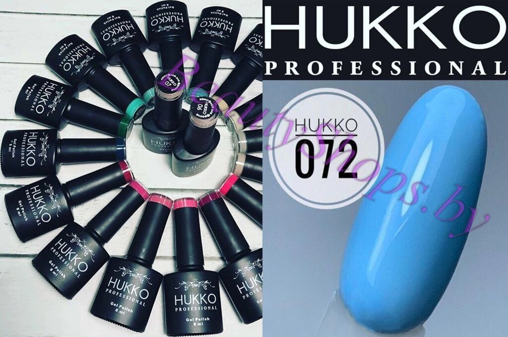 Гель-лак Hukko 8мл №72 голубой от компании Интернет-магазин BeautyShops - фото 1