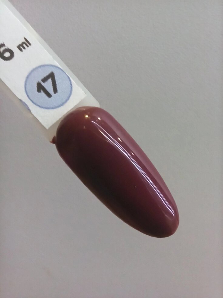 Гель-лак однофазный Cosmake 17 Бордово-коричневый 6мл от компании Интернет-магазин BeautyShops - фото 1