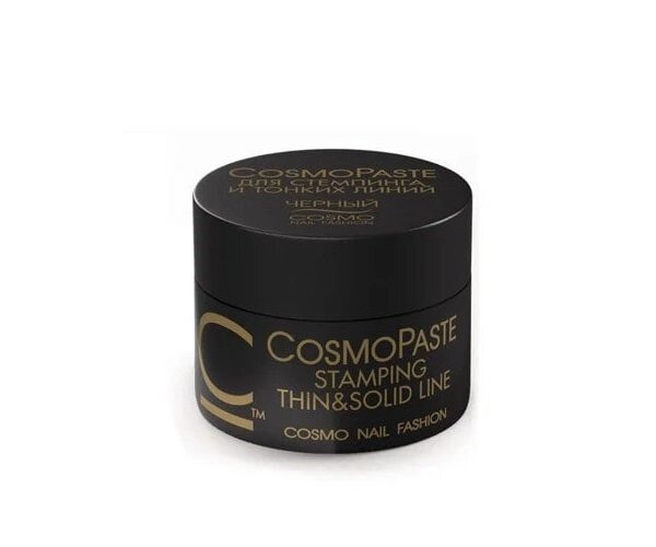 Гель-паста для стемпинга и тонких линий Cosmo 5мл чёрная CosmoPaste Stamping Thin&Solid Line от компании Интернет-магазин BeautyShops - фото 1