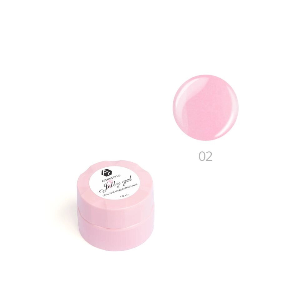 Гель-желе ADRICOCO 10мл №02 камуфлирующий классический розовый от компании Интернет-магазин BeautyShops - фото 1