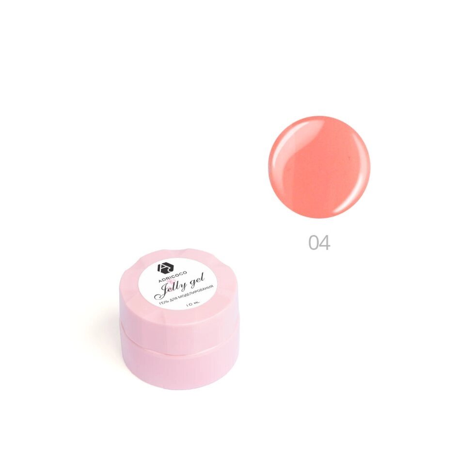 Гель-желе ADRICOCO 10мл №04 камуфлирующий розовый коралл от компании Интернет-магазин BeautyShops - фото 1