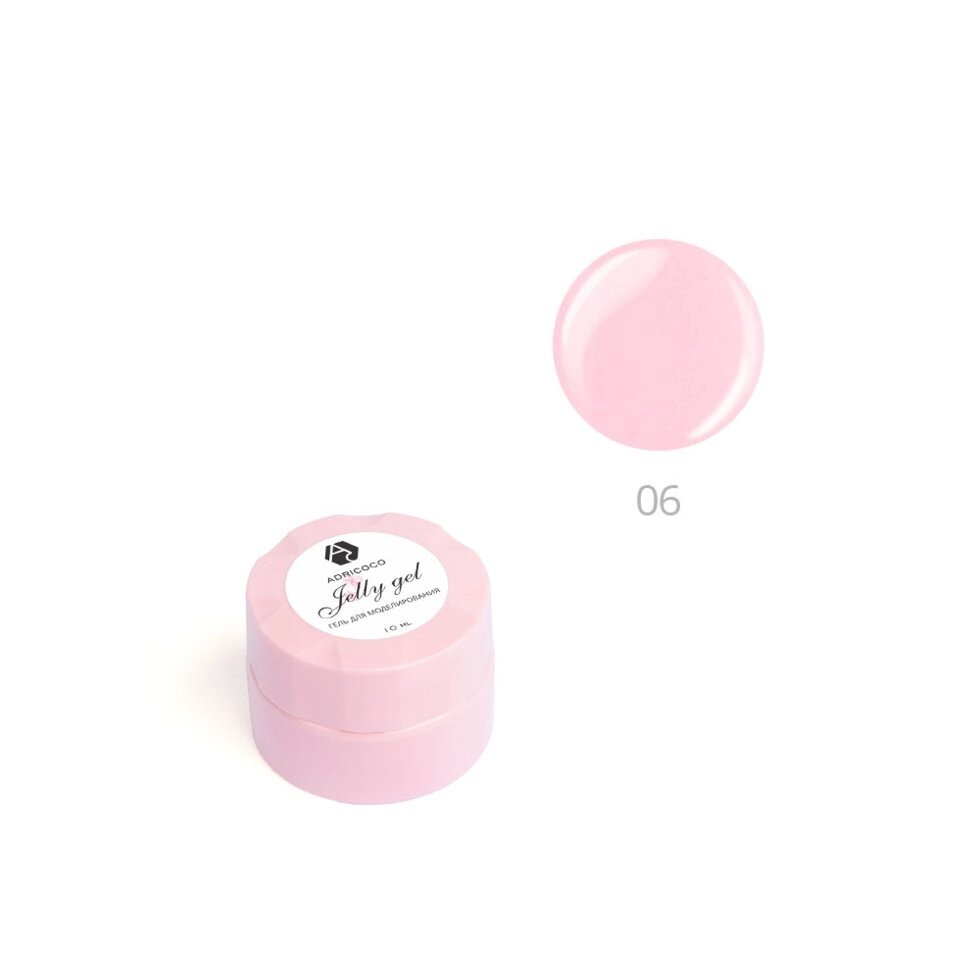 Гель-желе ADRICOCO 10мл №06 камуфлирующий молочный розовый от компании Интернет-магазин BeautyShops - фото 1