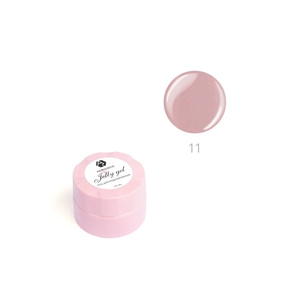 Гель-желе ADRICOCO 10мл №11 камуфлирующий приглушённый розовый от компании Интернет-магазин BeautyShops - фото 1
