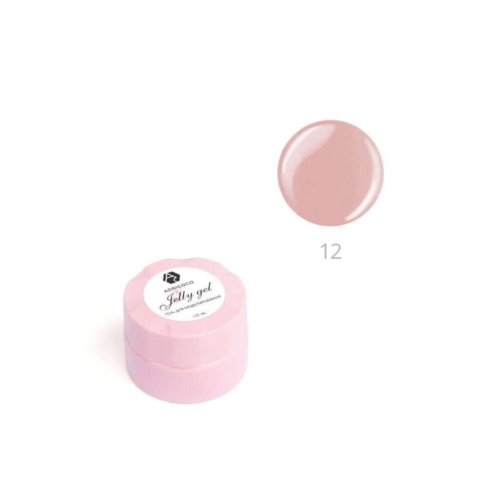Гель-желе ADRICOCO 10мл №12 камуфлирующий пыльный розовый от компании Интернет-магазин BeautyShops - фото 1