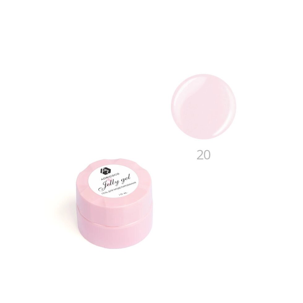 Гель-желе ADRICOCO 10мл №20 камуфлирующий пудровый розовый от компании Интернет-магазин BeautyShops - фото 1