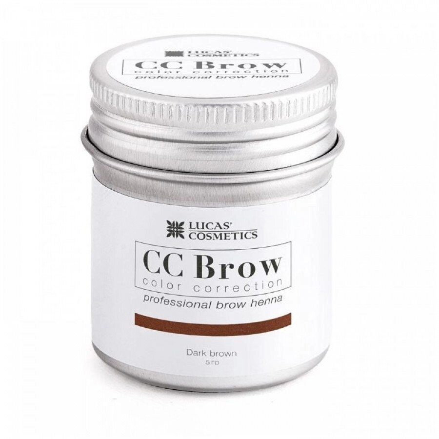 Хна для бровей CC Brow 5гр в баночке Dark Brown Тёмно-коричневая от компании Интернет-магазин BeautyShops - фото 1