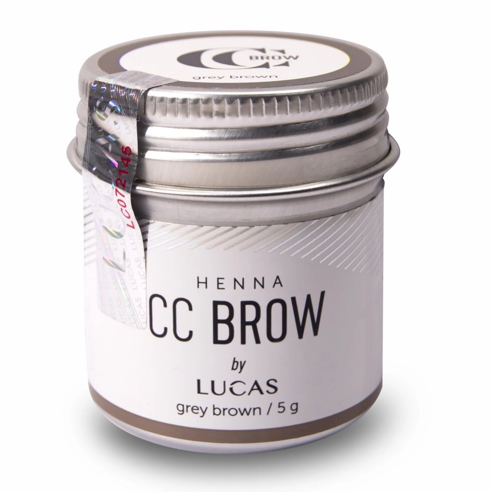 Хна для бровей CC Brow 5гр в баночке Grey Brown Серо-коричневый от компании Интернет-магазин BeautyShops - фото 1
