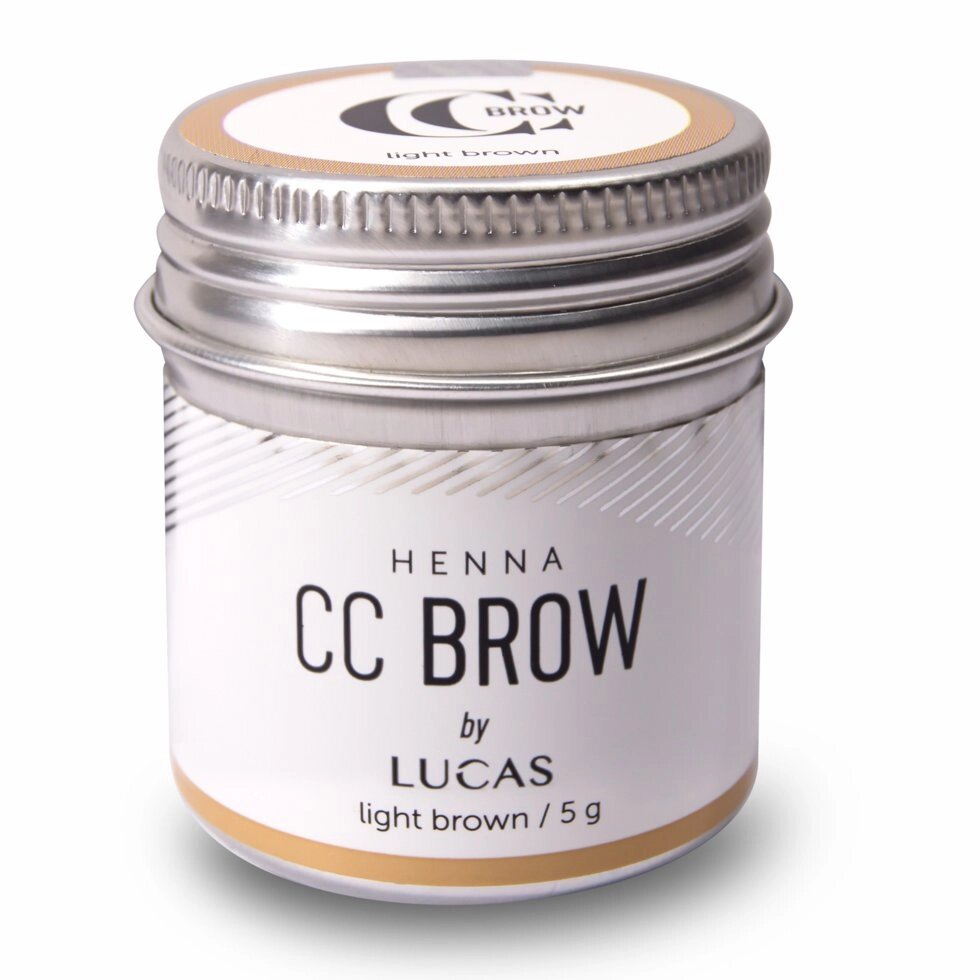 Хна для бровей CC Brow 5гр в баночке Light Brown Светло-коричневый от компании Интернет-магазин BeautyShops - фото 1