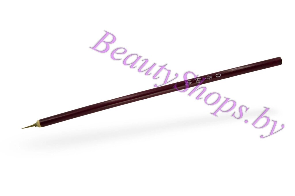 Кисть бордовая бамбуковый ворс от компании Интернет-магазин BeautyShops - фото 1
