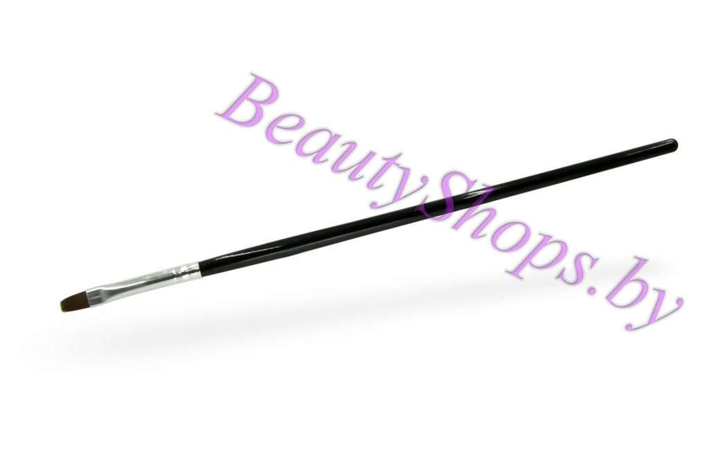 Кисть для геля черная №02 от компании Интернет-магазин BeautyShops - фото 1