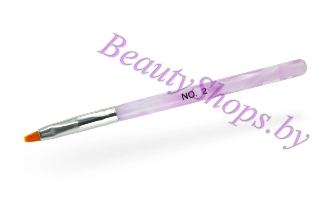 Кисть для геля плоская №02 от компании Интернет-магазин BeautyShops - фото 1