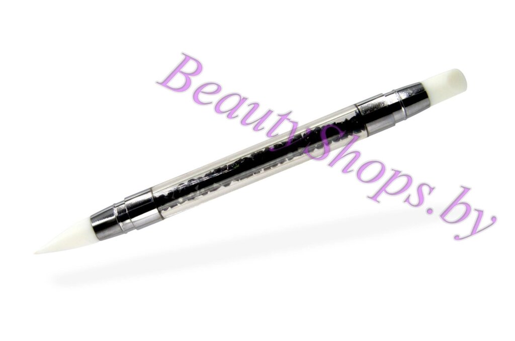 Кисть силиконовая двусторонняя черная от компании Интернет-магазин BeautyShops - фото 1
