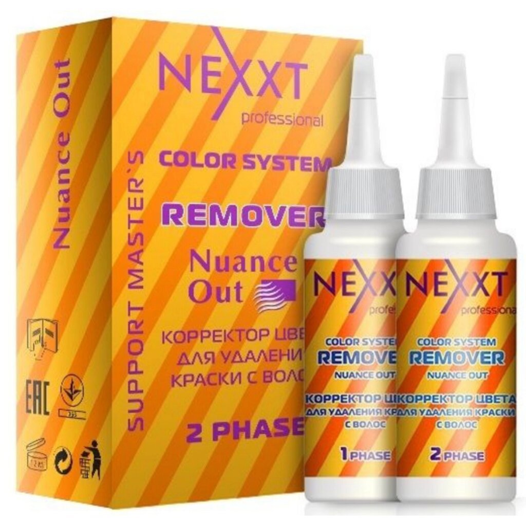 Корректор цвета для удаления краски с волос Nexprof Remover Смывка для волос  125мл + 125мл от компании Интернет-магазин BeautyShops - фото 1