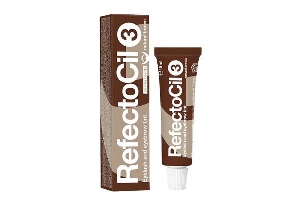 Краска для бровей и ресниц RefectoCil 3 Натуральный коричневый 15мл от компании Интернет-магазин BeautyShops - фото 1