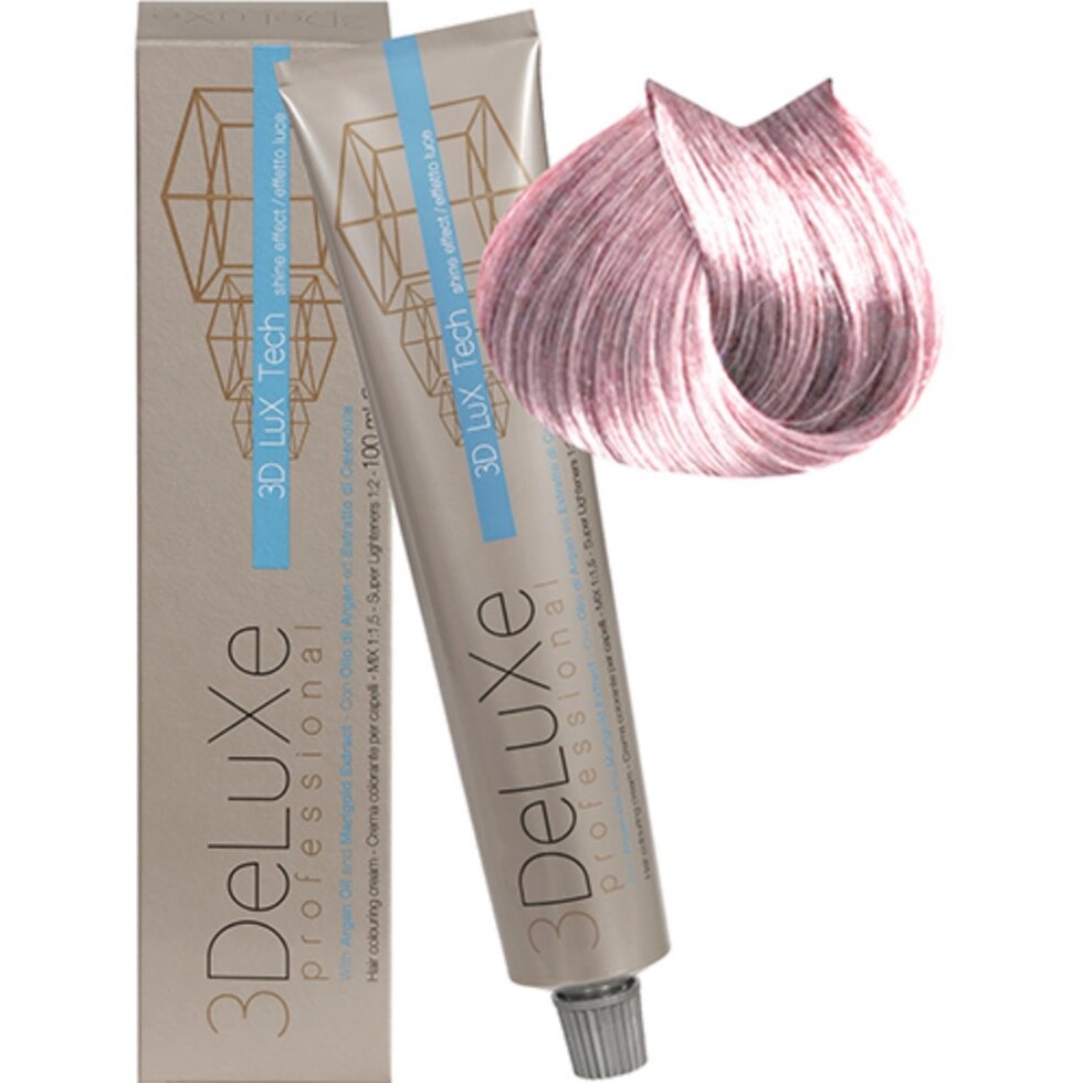 Крем-краска для волос 3DeLuXe Professional 10.21 Платиновый блондин пепельно-перламутровый 100мл от компании Интернет-магазин BeautyShops - фото 1