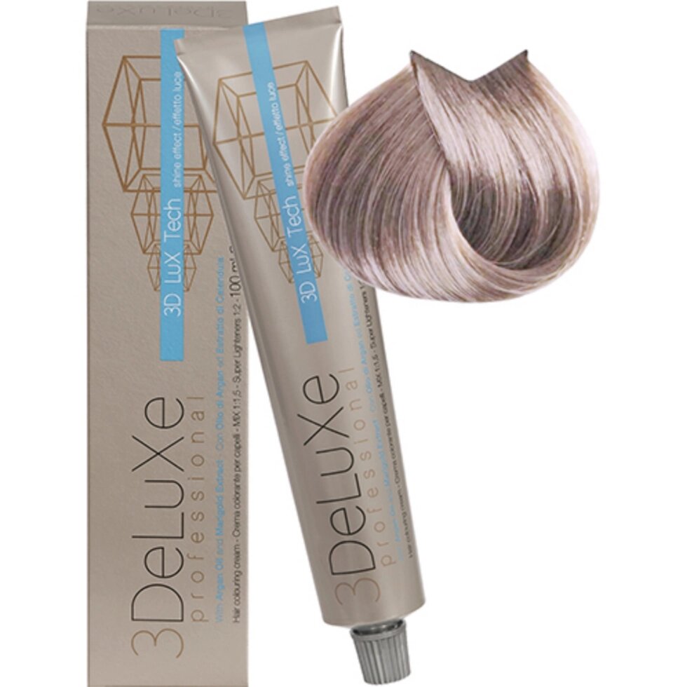 Крем-краска для волос 3DeLuXe Professional 12.61 Розовый глянец 100мл от компании Интернет-магазин BeautyShops - фото 1