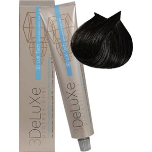 Крем-краска для волос 3DeLuXe Professional 3.0 Темно-каштановый 100мл