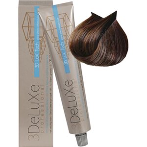 Крем-краска для волос 3DeLuXe Professional 6.3 Тёмный блондин золотистый 100мл