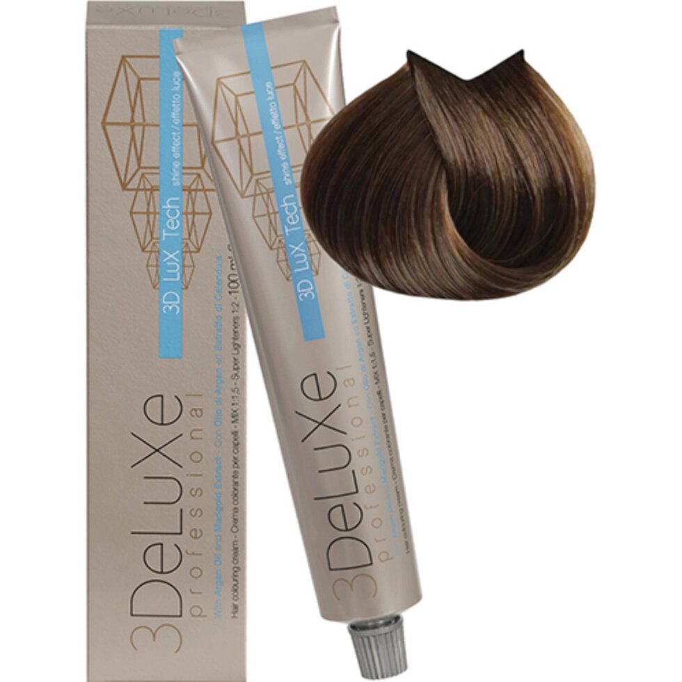 Крем-краска для волос 3DeLuXe Professional 7.00 Насыщенный блондин 100мл от компании Интернет-магазин BeautyShops - фото 1