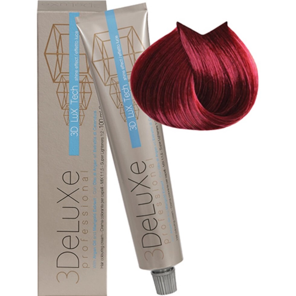 Крем-краска для волос 3DeLuXe Professional 7.62 Блондин фиолетово-красный 100мл от компании Интернет-магазин BeautyShops - фото 1