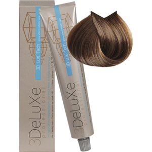 Крем-краска для волос 3DeLuXe Professional 8.00 Насыщенный светлый блондин 100мл