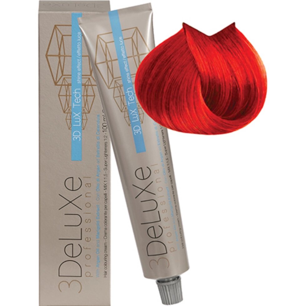 Крем-краска для волос 3DeLuXe Professional Красный 100мл от компании Интернет-магазин BeautyShops - фото 1