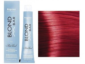 Крем-краска для волос Blond bar Kapous Professional с экстрактом жемчуга Корректор-усилитель 06 Красный