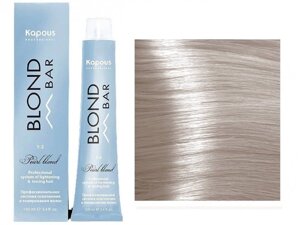 Крем-краска для волос Blond bar Kapous Professional с экстрактом жемчуга Спец блонд 1023 Перламутровый золотистый
