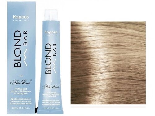Крем-краска для волос Blond bar Kapous Professional с экстрактом жемчуга Тонирование 036 Медовая роса