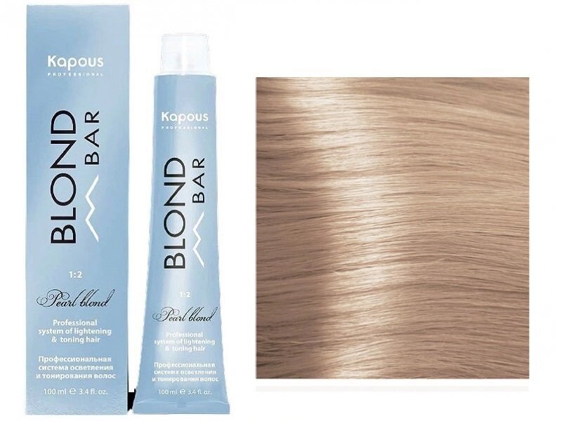 Крем-краска для волос Blond bar Kapous Professional с экстрактом жемчуга Тонирование 062 Малиновое суфле от компании Интернет-магазин BeautyShops - фото 1