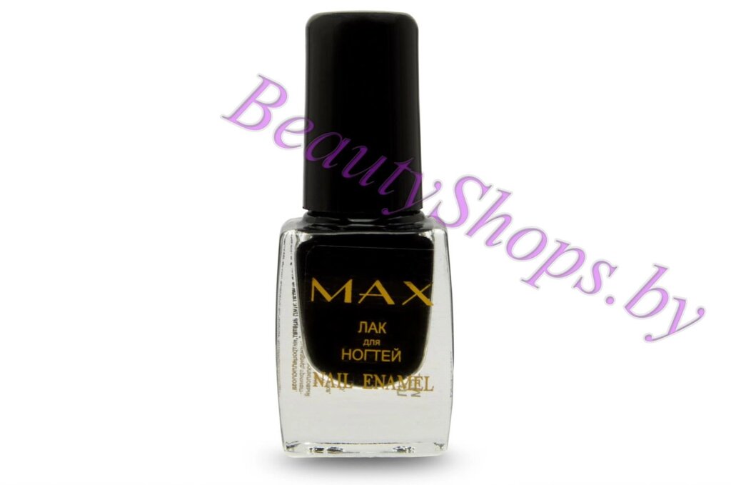 Лак для ногтей MAX 5мл черный от компании Интернет-магазин BeautyShops - фото 1