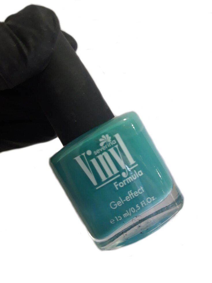 Лак для ногтей с гелевым эффектом Severina "Vinyl" №19 Бирюзовый 15мл от компании Интернет-магазин BeautyShops - фото 1