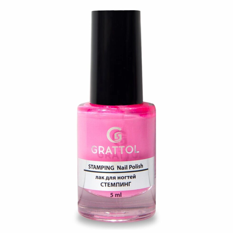 Лак для стемпинга Grattol Stamping 07 Rose Розовый 6,5мл от компании Интернет-магазин BeautyShops - фото 1