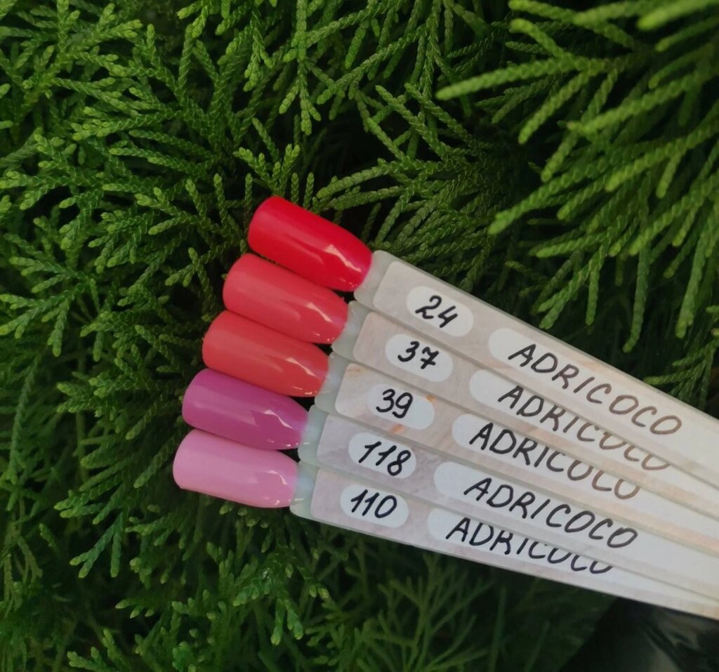 Набор гель-лаков AdriCoco 5шт по 8мл от компании Интернет-магазин BeautyShops - фото 1