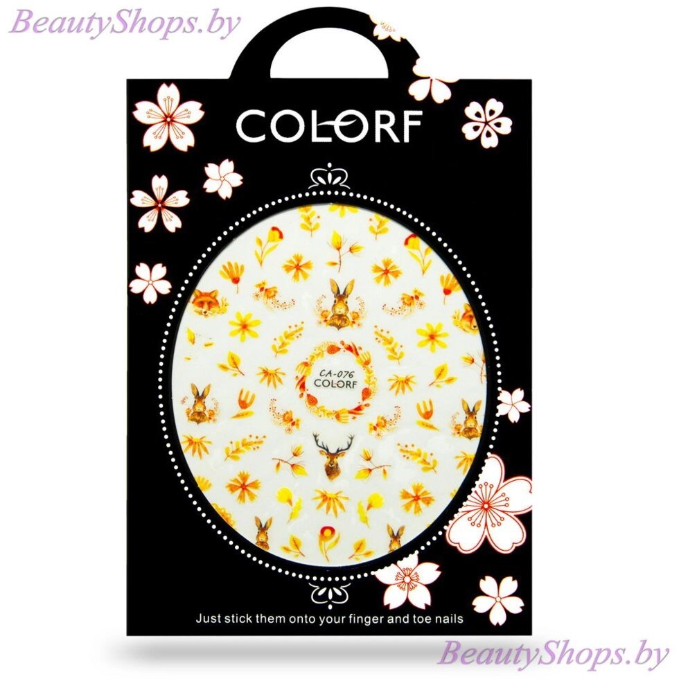 Наклейки для дизайна на клейкой основе COLORF CA-076 от компании Интернет-магазин BeautyShops - фото 1