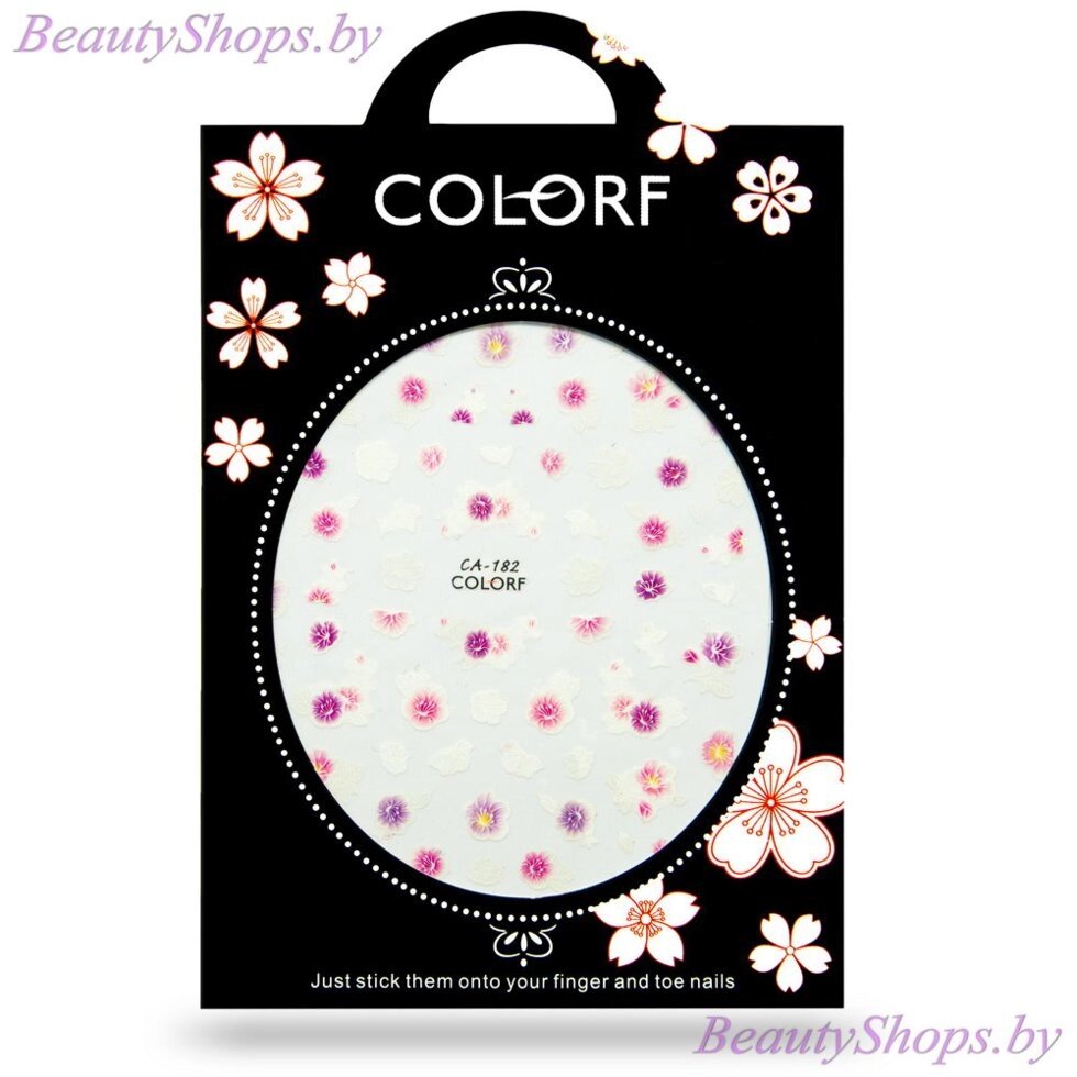 Наклейки для дизайна на клейкой основе COLORF CA-182 от компании Интернет-магазин BeautyShops - фото 1