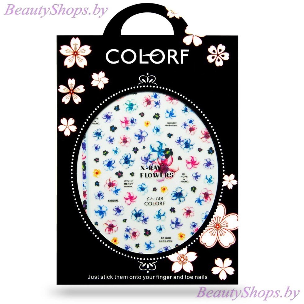 Наклейки для дизайна на клейкой основе COLORF CA-188 от компании Интернет-магазин BeautyShops - фото 1