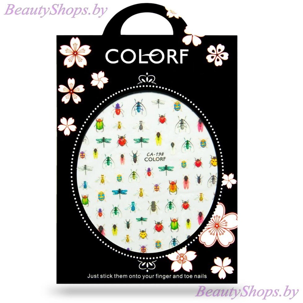 Наклейки для дизайна на клейкой основе COLORF CA-198 от компании Интернет-магазин BeautyShops - фото 1